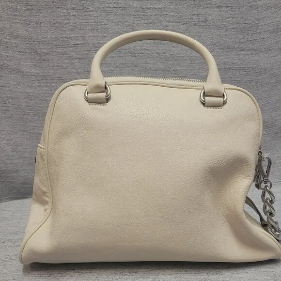 MICHAEL Michael Kors Knox Large Satchel- Vanilla